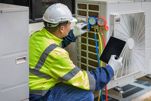 Professional Air Duct Cleaning technician working in Eclectic, AL